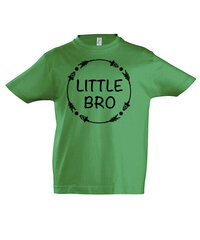 Marškinėliai berniukams Little Bro, žalia цена и информация | Рубашки для мальчиков | pigu.lt