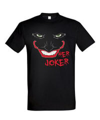 Marškinėliai vyrams Her Joker, juodi цена и информация | Мужские футболки | pigu.lt