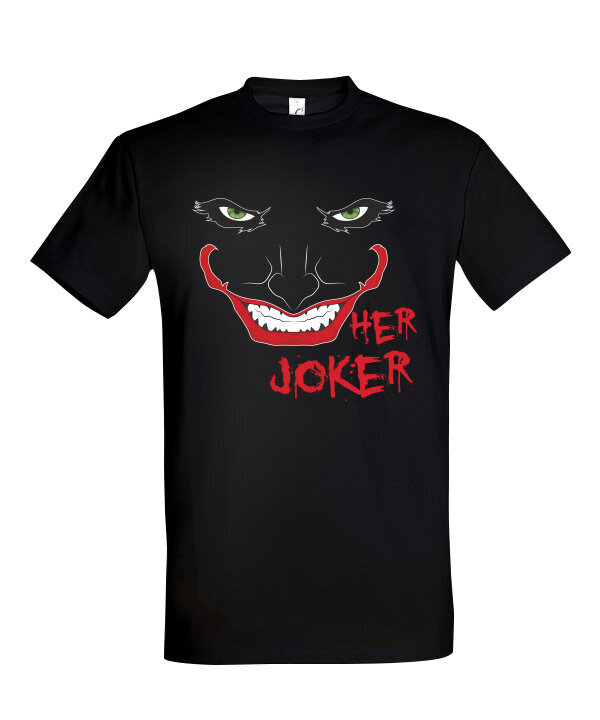 Marškinėliai vyrams Her Joker, juodi цена и информация | Vyriški marškinėliai | pigu.lt