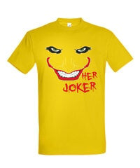 Marškinėliai vyrams Her Joker, geltoni kaina ir informacija | Vyriški marškinėliai | pigu.lt
