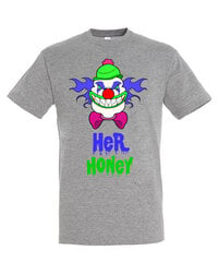 Marškinėliai vyrams Her Honey, pilki цена и информация | Мужские футболки | pigu.lt