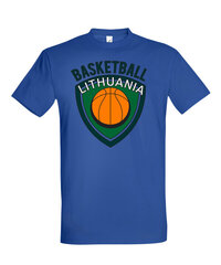 Marškinėliai vyrams Basketball Lithuania, mėlyna kaina ir informacija | Vyriški marškinėliai | pigu.lt