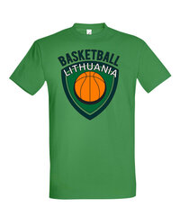 Marškinėliai vyrams Basketball Lithuania, žalia kaina ir informacija | Vyriški marškinėliai | pigu.lt