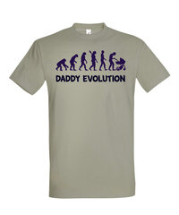 Vyriški marškinėliai Daddy evolution, žali kaina ir informacija | Vyriški marškinėliai | pigu.lt
