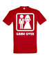 Marškinėliai vyrams Žaidimas baigėsi, raudoni kaina ir informacija | Vyriški marškinėliai | pigu.lt