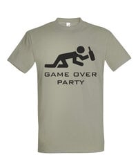 Marškinėliai vyrams Game over party, žalia kaina ir informacija | Vyriški marškinėliai | pigu.lt
