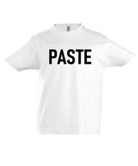 Marškinėliai vaikams Paste, balta цена и информация | Рубашки для мальчиков | pigu.lt