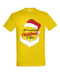 Marškinėliai vyrams Viskas ko aš noriu Kalėdoms цена и информация | Мужские футболки | pigu.lt