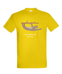 Marškinėliai vyrams Love hanging, geltoni kaina ir informacija | Vyriški marškinėliai | pigu.lt
