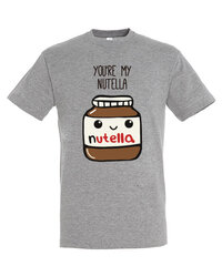 Marškinėliai vyrams Mano Nutella, pilki цена и информация | Мужские футболки | pigu.lt