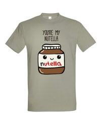 Marškinėliai vyrams Mano Nutella, pilki kaina ir informacija | Vyriški marškinėliai | pigu.lt