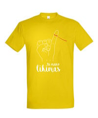 Marškinėliai vyrams Mano likimas, geltoni kaina ir informacija | Vyriški marškinėliai | pigu.lt