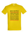 Marškinėliai vyrams Boso taisyklės, geltona