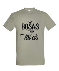 Marškinėliai vyrams Bosas, taip tai aš, žalia цена и информация | Мужские футболки | pigu.lt