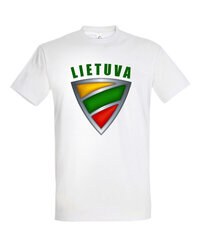 Marškinėliai vyrams Lietuva, balti kaina ir informacija | Vyriški marškinėliai | pigu.lt