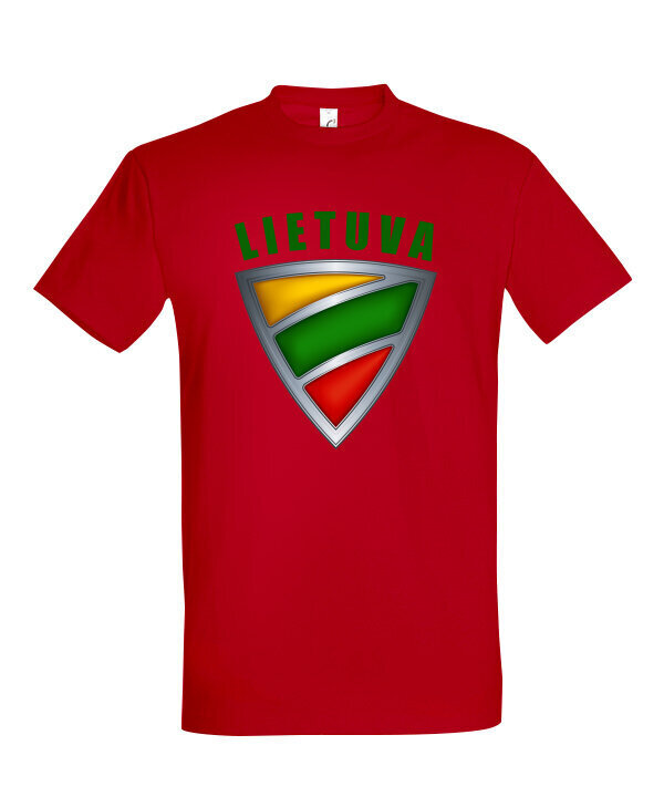 Marškinėliai vyrams Lietuva, raudoni kaina ir informacija | Vyriški marškinėliai | pigu.lt