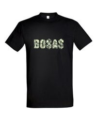 Marškinėliai vyrams Bosas-doleris, juoda kaina ir informacija | Vyriški marškinėliai | pigu.lt