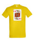 Marškinėliai vyrams Kortų Karalius, geltoni kaina ir informacija | Vyriški marškinėliai | pigu.lt