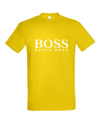 Marškinėliai vyrams Boss super boss, geltona kaina ir informacija | Vyriški marškinėliai | pigu.lt