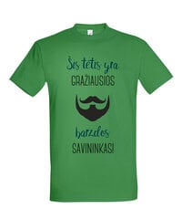 Marškinėliai vyrams Barzdos savininkas, žalia цена и информация | Мужские футболки | pigu.lt