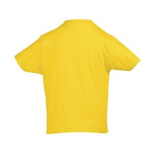 Marškinėliai vaikams Trouble makers, geltona цена и информация | Рубашки для мальчиков | pigu.lt