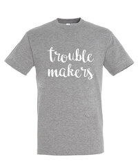 Marškinėliai vyrams Trouble makers kaina ir informacija | Vyriški marškinėliai | pigu.lt