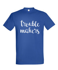 Marškinėliai vyrams Trouble makers цена и информация | Футболка мужская | pigu.lt