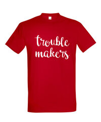 Marškinėliai vyrams Trouble makers kaina ir informacija | Vyriški marškinėliai | pigu.lt