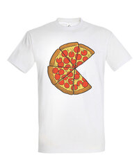 Marškinėliai vyrams Šeimyninė pica, balti kaina ir informacija | Vyriški marškinėliai | pigu.lt