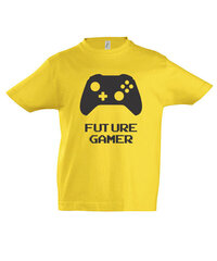 Marškinėliai berniukams Gamer, geltona kaina ir informacija | Marškinėliai berniukams | pigu.lt