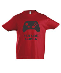Marškinėliai berniukams Gamer, raudona kaina ir informacija | Marškinėliai berniukams | pigu.lt