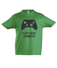 Marškinėliai berniukams Gamer, žalia kaina ir informacija | Marškinėliai berniukams | pigu.lt