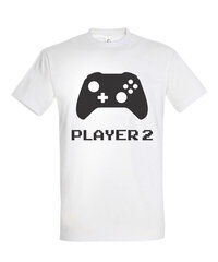 Marškinėliai vyrams Gamer, balta kaina ir informacija | Vyriški marškinėliai | pigu.lt