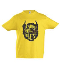Marškinėliai vaikams Barzda, geltona kaina ir informacija | Marškinėliai berniukams | pigu.lt