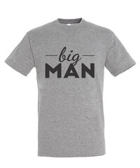 Marškinėliai vyrams Big man, pilka kaina ir informacija | Vyriški marškinėliai | pigu.lt