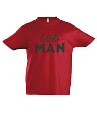 Marškinėliai berniukams Little man, raudona kaina ir informacija | Marškinėliai berniukams | pigu.lt