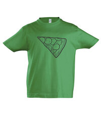 Marškinėliai vaikams Pica vaikui, žalia цена и информация | Рубашки для мальчиков | pigu.lt
