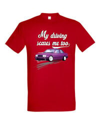 Marškinėliai vyrams My driving, raudoni kaina ir informacija | Vyriški marškinėliai | pigu.lt
