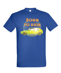Marškinėliai vyrams Born to ride, mėlyna цена и информация | Мужские футболки | pigu.lt