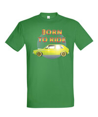 Marškinėliai vyrams Born to ride, žalia цена и информация | Мужские футболки | pigu.lt