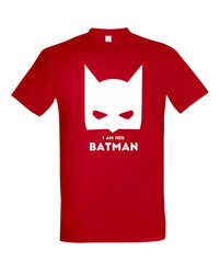 Marškinėliai vyrams Batman, raudona kaina ir informacija | Vyriški marškinėliai | pigu.lt