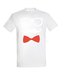 Marškinėliai vyrams Ponas 1, balti kaina ir informacija | Vyriški marškinėliai | pigu.lt