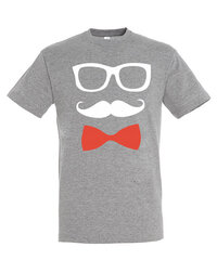Marškinėliai vyrams Ponas 1, pilki kaina ir informacija | Vyriški marškinėliai | pigu.lt