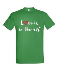 Marškinėliai vyrams Meilė tvyro ore, žali kaina ir informacija | Vyriški marškinėliai | pigu.lt