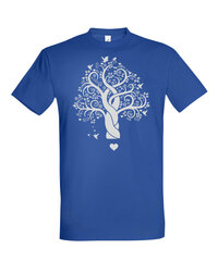 Marškinėliai vyrams Meilės medis, mėlyni kaina ir informacija | Vyriški marškinėliai | pigu.lt