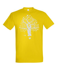 Marškinėliai vyrams Meilės medis, geltoni kaina ir informacija | Vyriški marškinėliai | pigu.lt