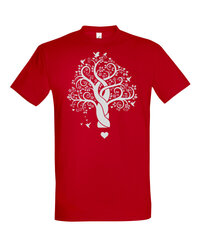 Marškinėliai vyrams Meilės medis, raudoni kaina ir informacija | Vyriški marškinėliai | pigu.lt