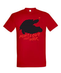 Marškinėliai vyrams Make love, raudoni kaina ir informacija | Vyriški marškinėliai | pigu.lt
