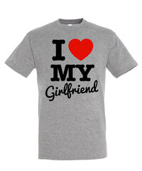 Marškinėliai vyrams I love my girl kaina ir informacija | Vyriški marškinėliai | pigu.lt