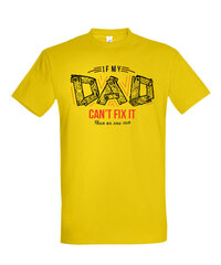 Marškinėliai vyrams Jeigu tėtis nepataisys kaina ir informacija | Vyriški marškinėliai | pigu.lt